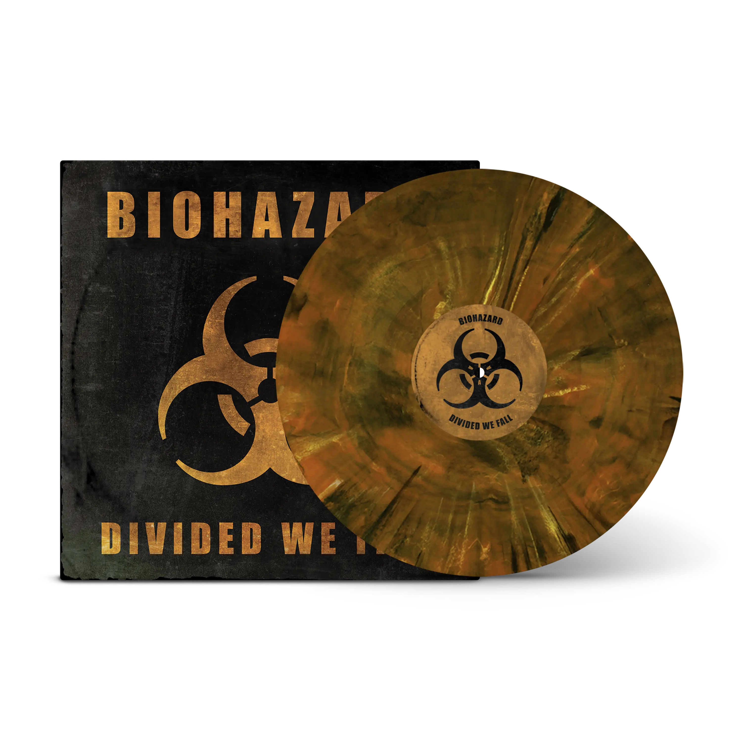 Divided We Fall Orange Crush, Black, White Marbled LP – Rude