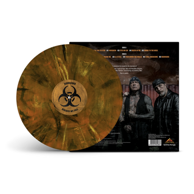 Divided We Fall Orange Crush, Black, White Marbled LP