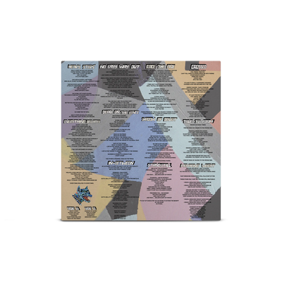 Heavy Steps Purple, Orange & Pink Tri-coloured A Side/B Side LP