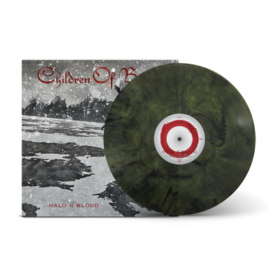 Halo Of Blood Yellow & Black Marble LP