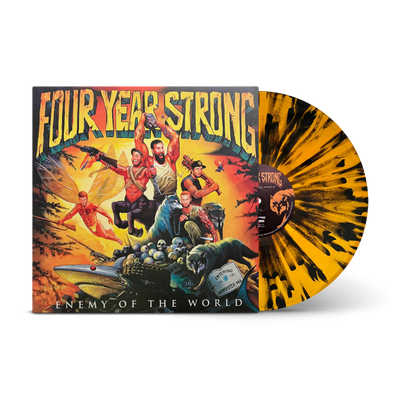 Enemy Of The World Orange and Black Splatter LP