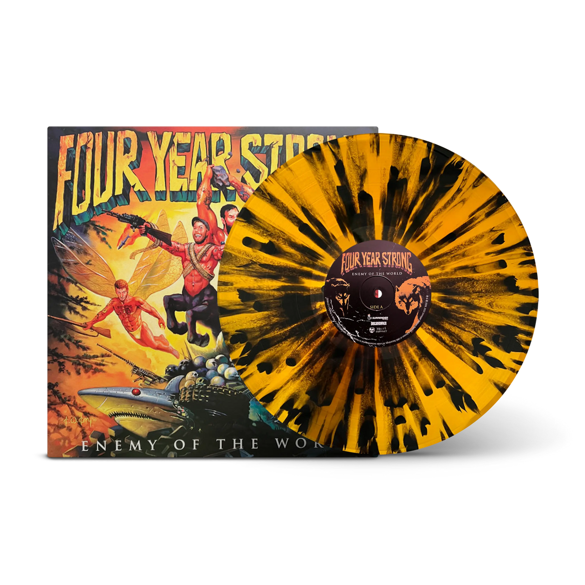 Enemy Of The World Orange and Black Splatter LP