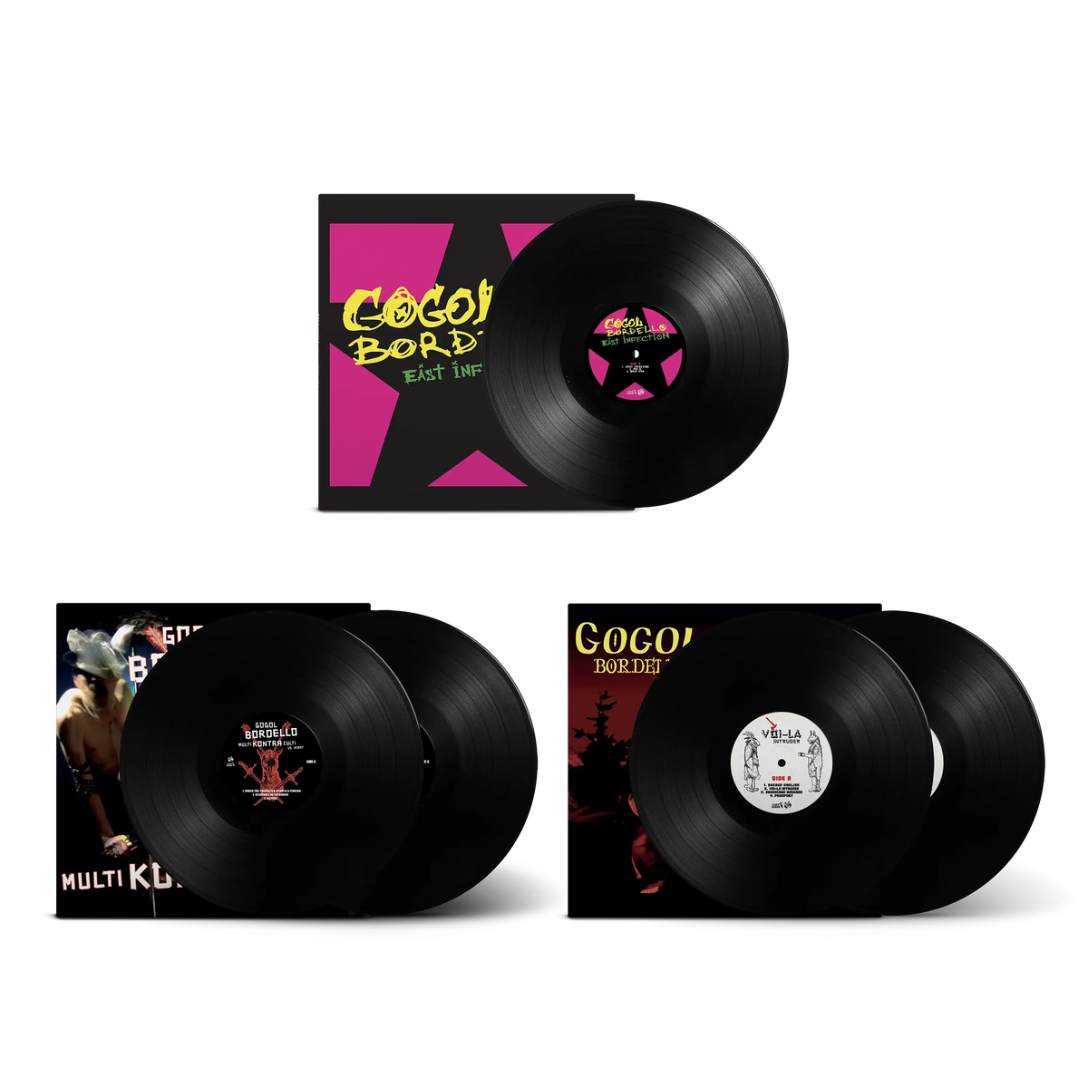 Gogol Bordello Exclusive Black Vinyl Bundle