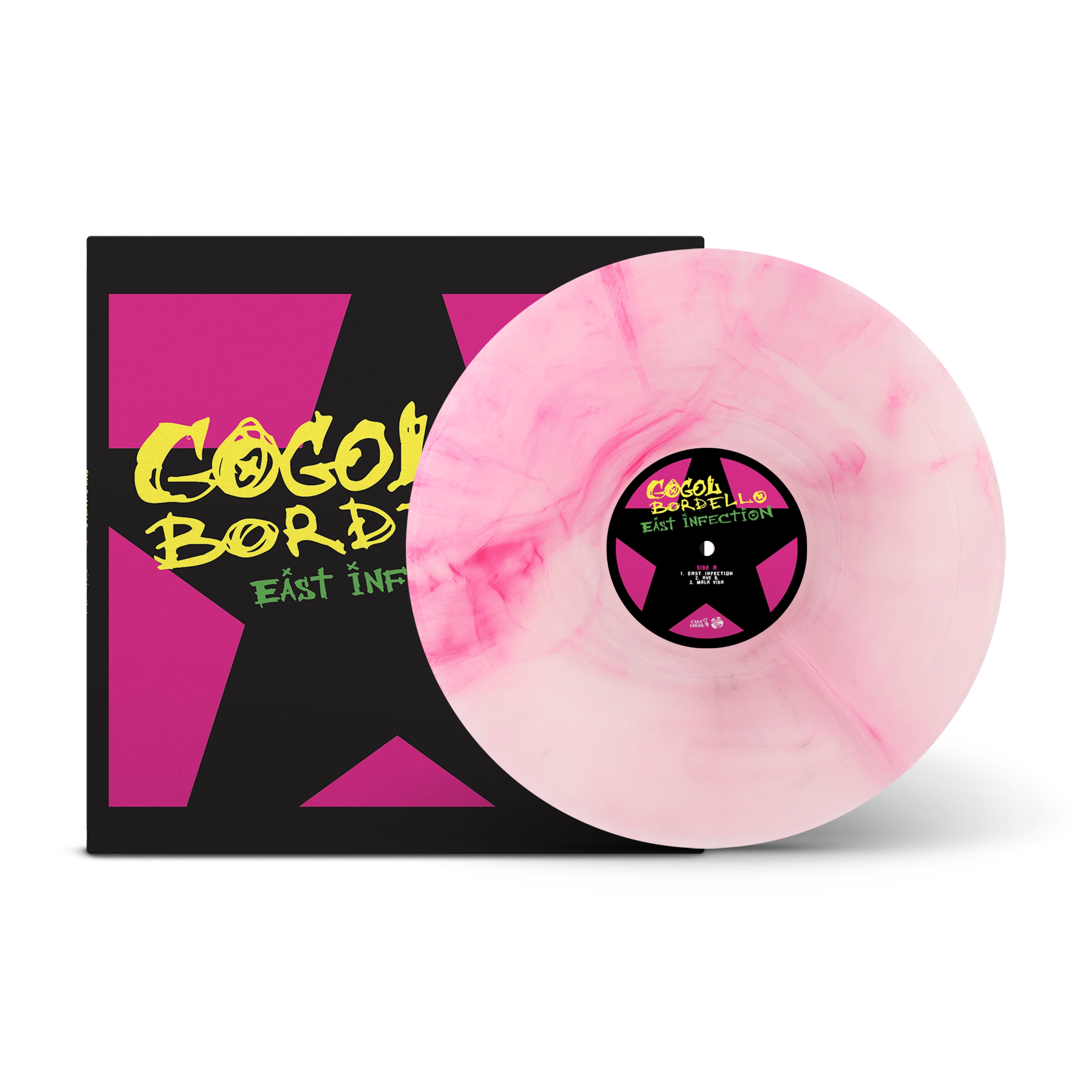 East Infection Transparent & Hot Pink Galaxy LP – Rude Records Shop