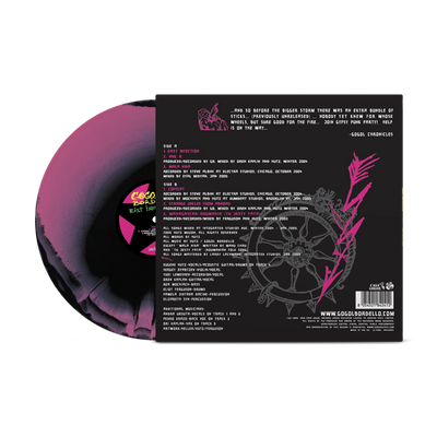 East Infection Hot Pink & Black A Side / B Side LP