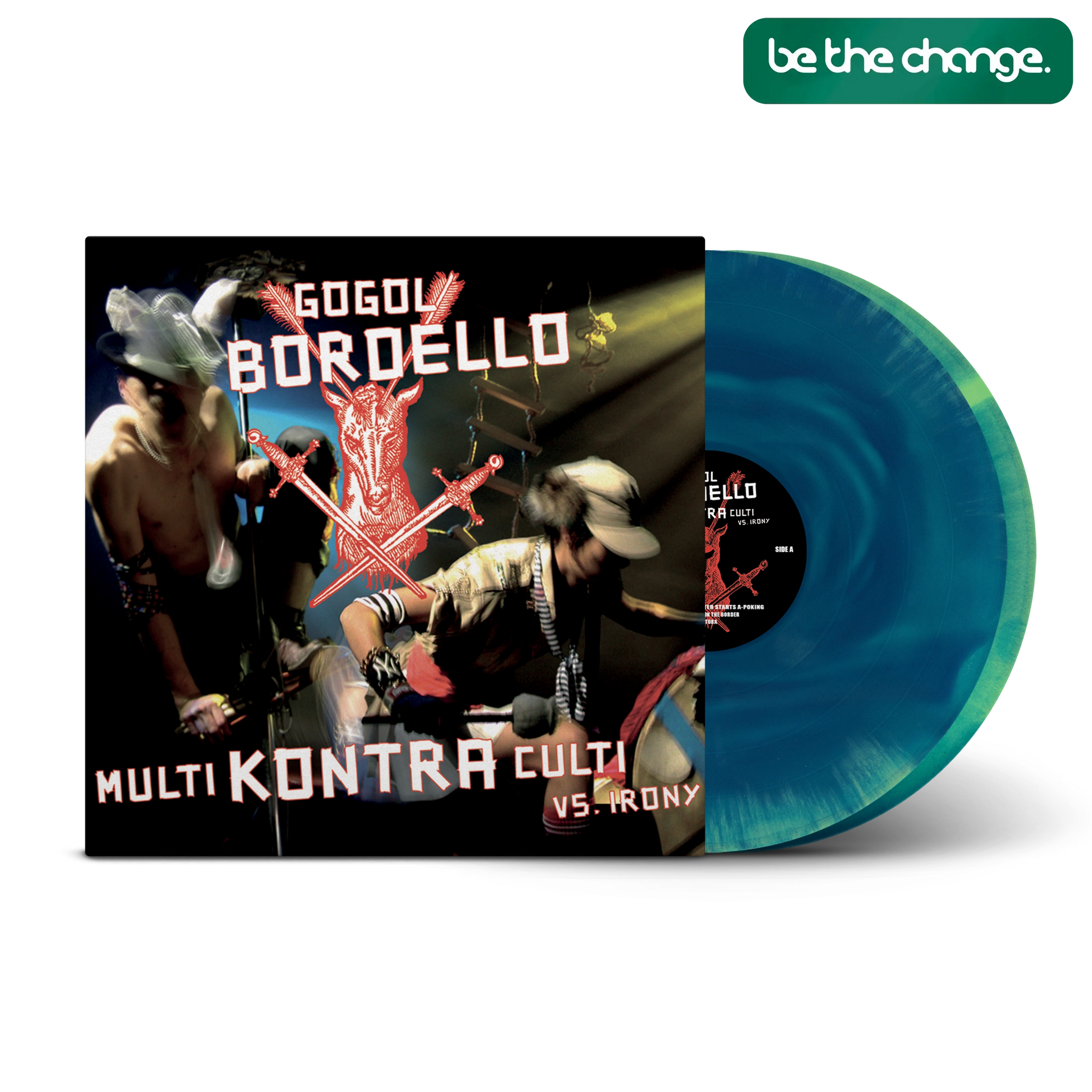 Multi Kontra Culti vs. Irony Translucent Blue & Green A/B Side 
