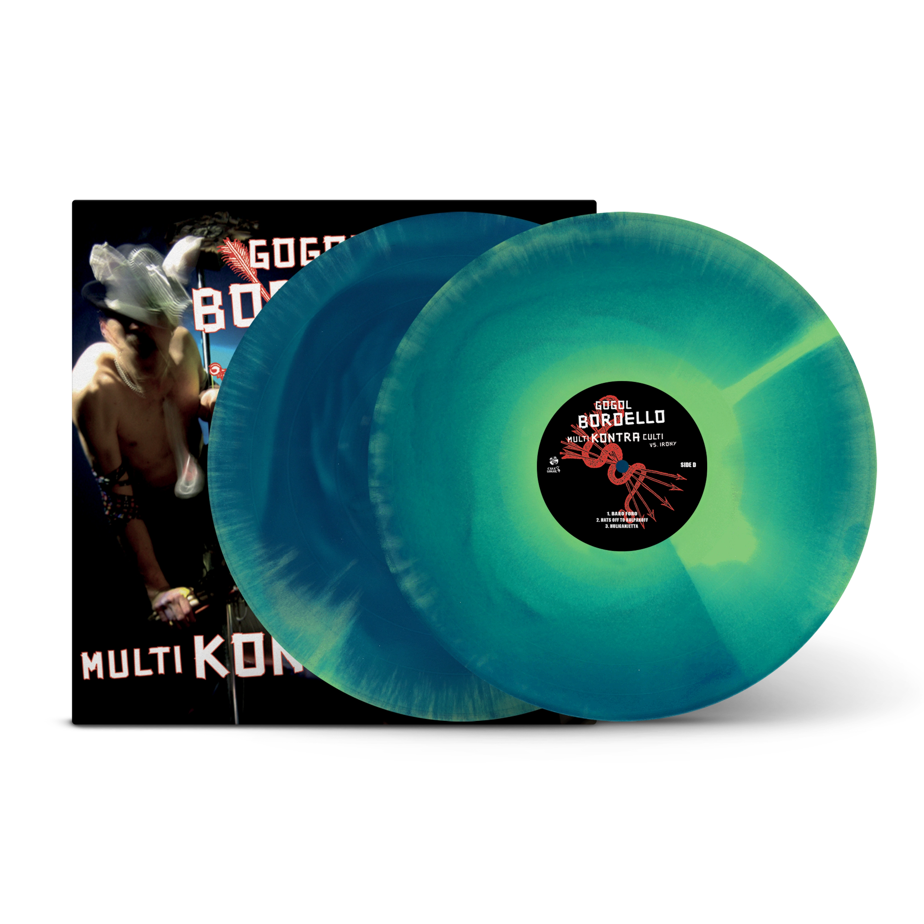 ゴルゴルゴ Multi Kontra Culti vs. Irony Translucent Blue & Green A/B Side