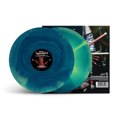 Multi Kontra Culti vs. Irony Translucent Blue & Green A/B Side Double LP