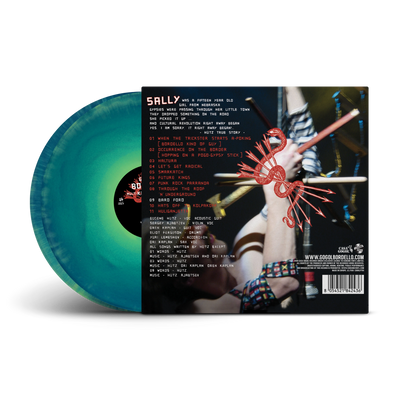 Multi Kontra Culti vs. Irony Translucent Blue & Green A/B Side Double LP
