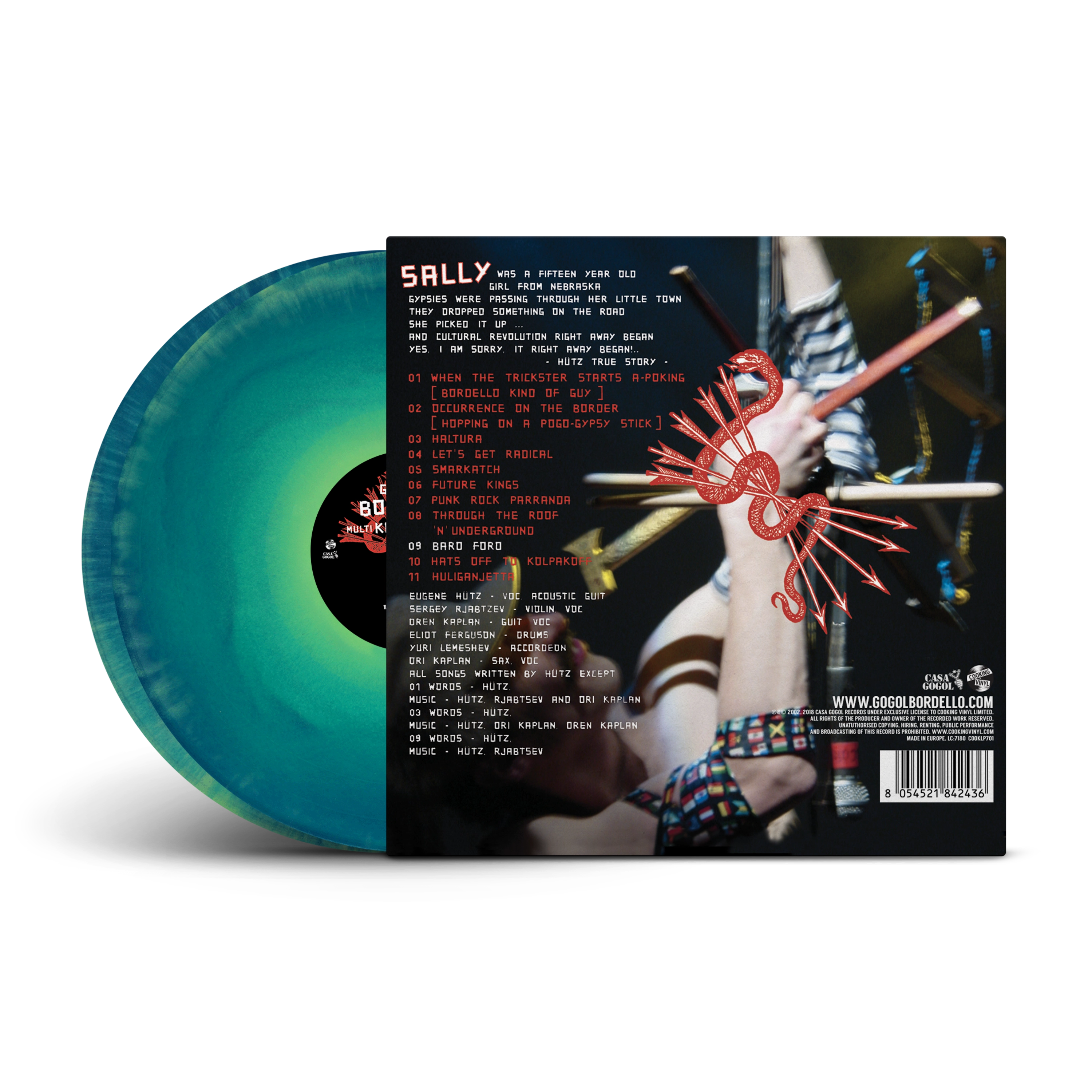 Multi Kontra Culti vs. Irony Translucent Blue & Green A/B Side