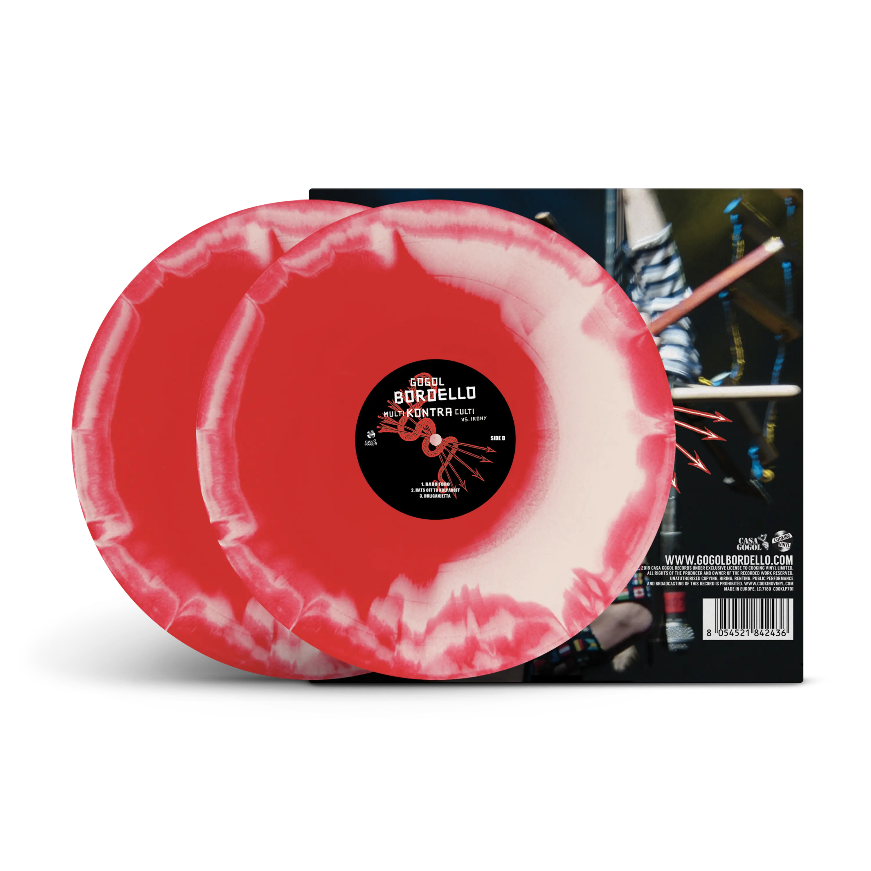 Multi Kontra Culti vs. Irony Red & White A Side / B Side Double LP