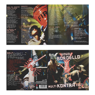 Multi Kontra Culti vs. Irony Translucent Blue & Green A/B Side Double LP