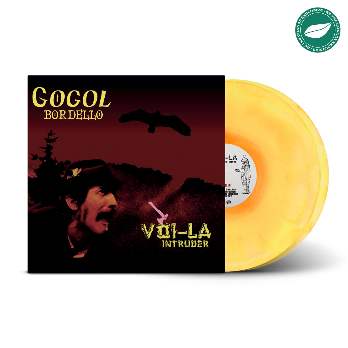 Voi-La Intruder Bone, Sunshine & Neon Orange Tri-Coloured A/B Side Double LP