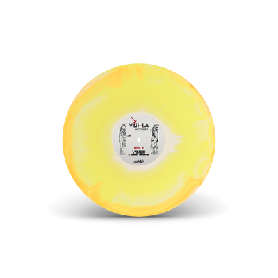 Voi-La Intruder Bone, Sunshine & Neon Orange Tri-Coloured A/B Side Double LP