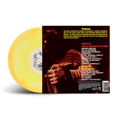 Voi-La Intruder Bone, Sunshine & Neon Orange Tri-Coloured A/B Side Double LP