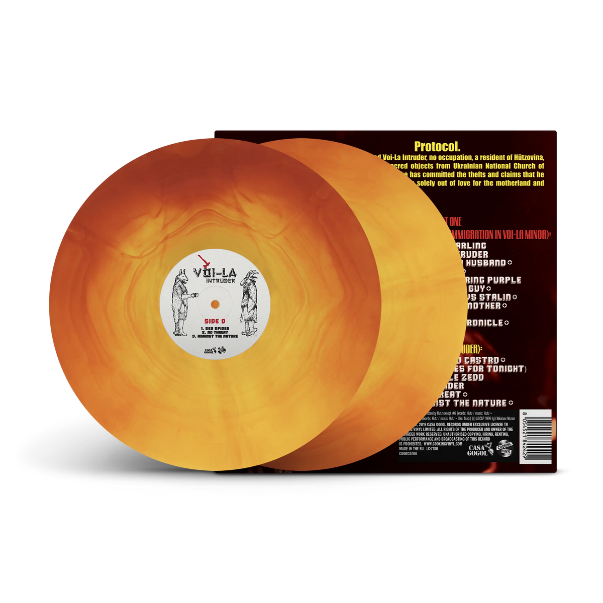 Voi-La Intruder Transparent Yellow & Oxblood Galaxy Double LP