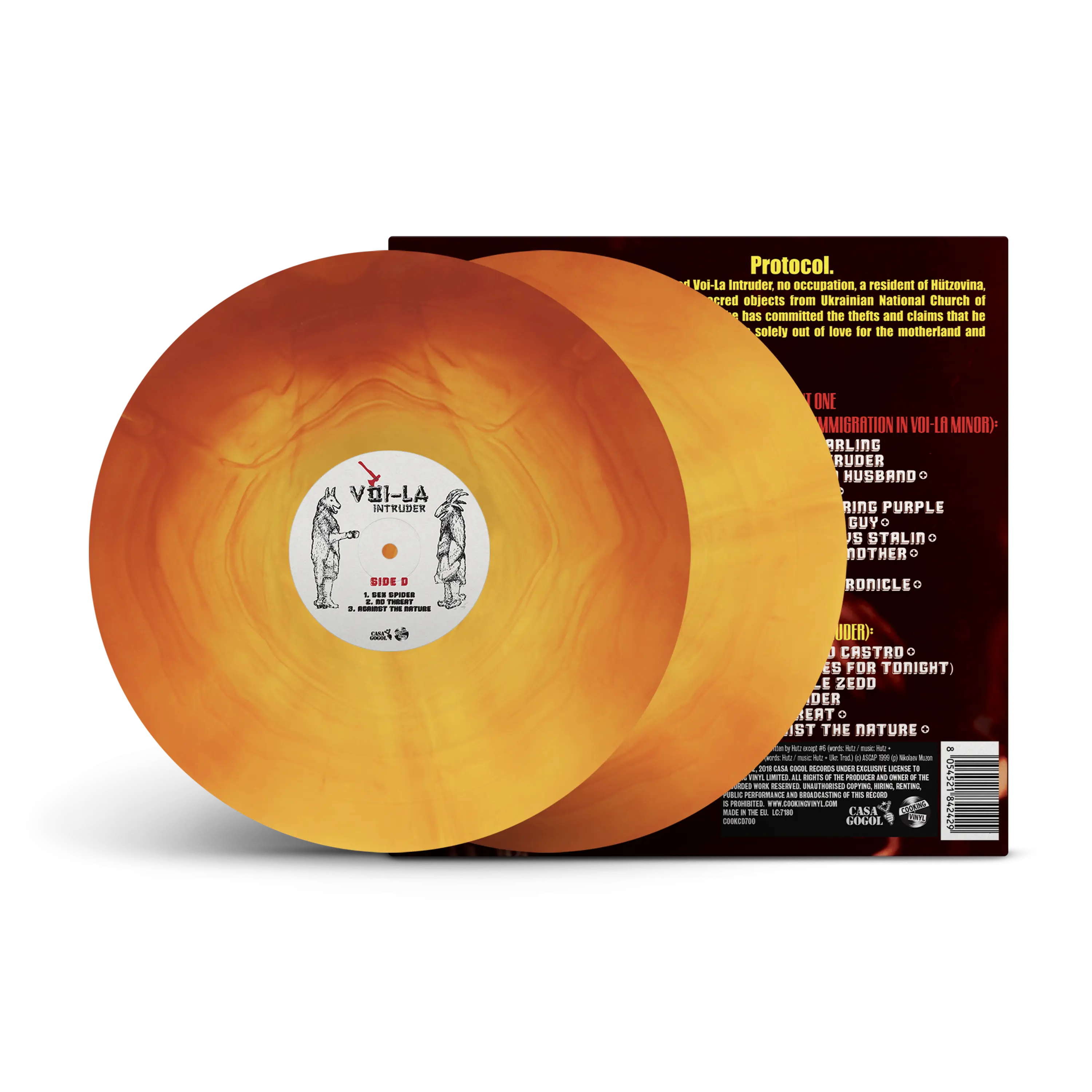 Voi-La Intruder Transparent Yellow & Oxblood Galaxy Double LP