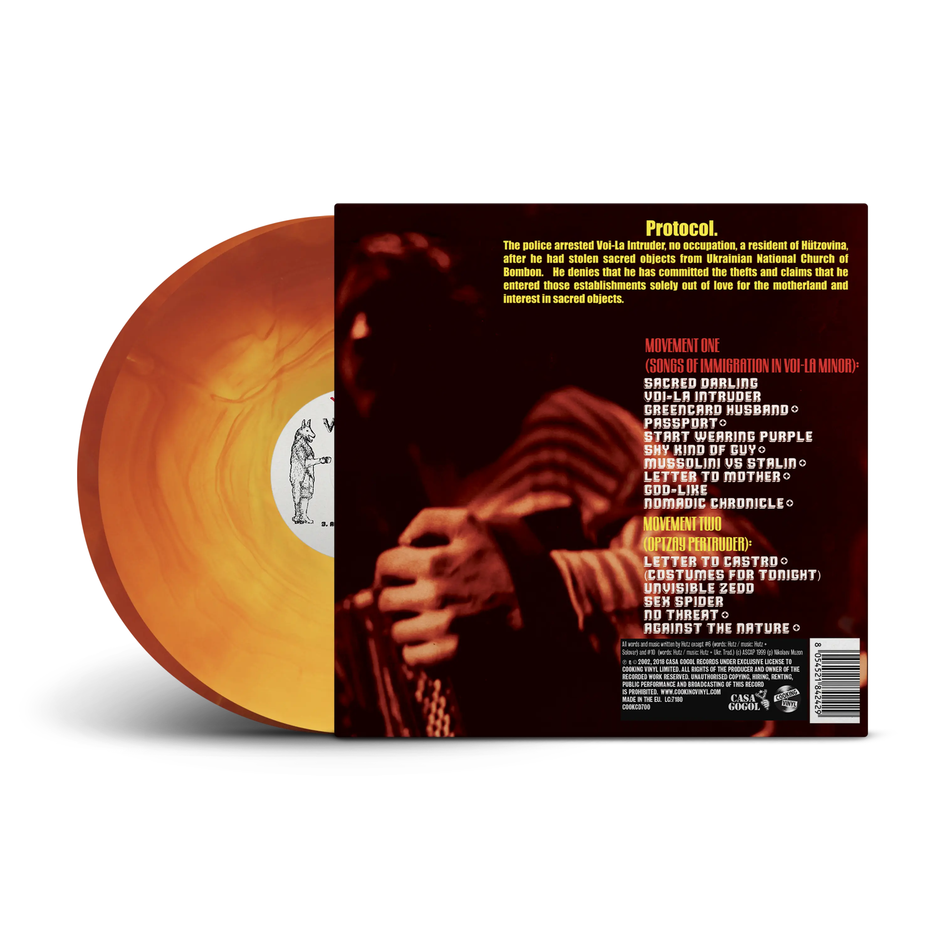 Voi-La Intruder Transparent Yellow & Oxblood Galaxy Double LP