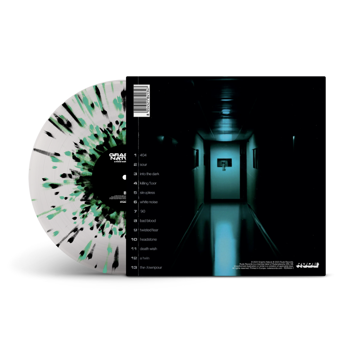 A Mind Waiting To Die Transparent with Black & Green Splatter LP
