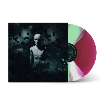 Who Are You When No One Is Watching? Transparent Magenta with Green & White Solid Twister LP