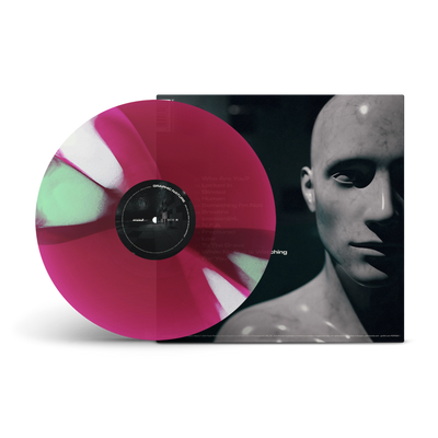 Who Are You When No One Is Watching? Transparent Magenta with Green & White Solid Twister LP