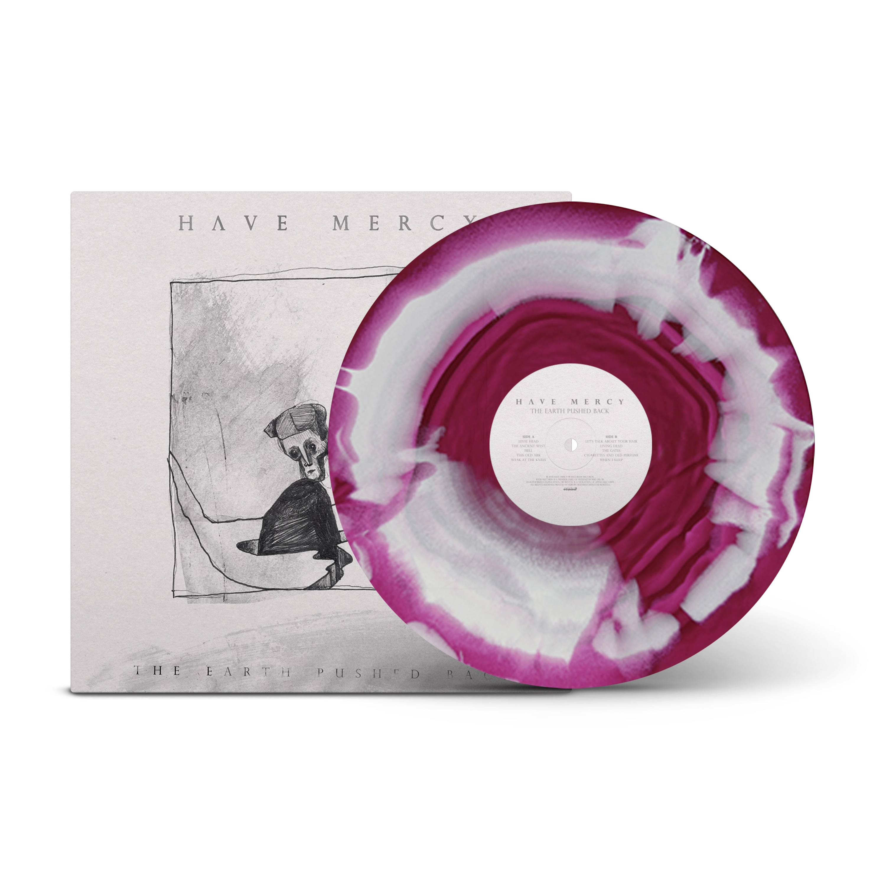 The Earth Pushed Back Transparent Magenta & Solid Bone A Side / B