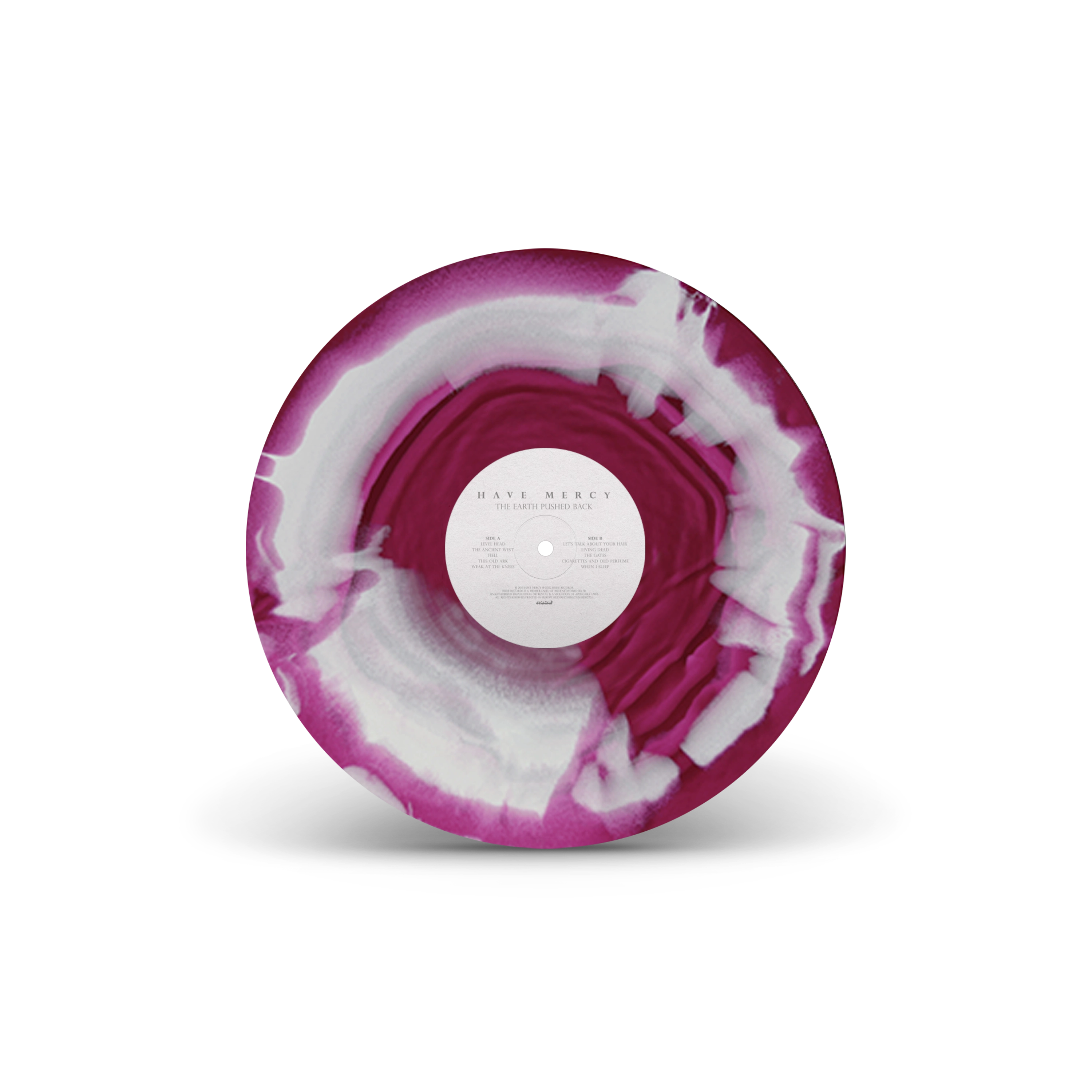 The Earth Pushed Back Transparent Magenta & Solid Bone A Side / B