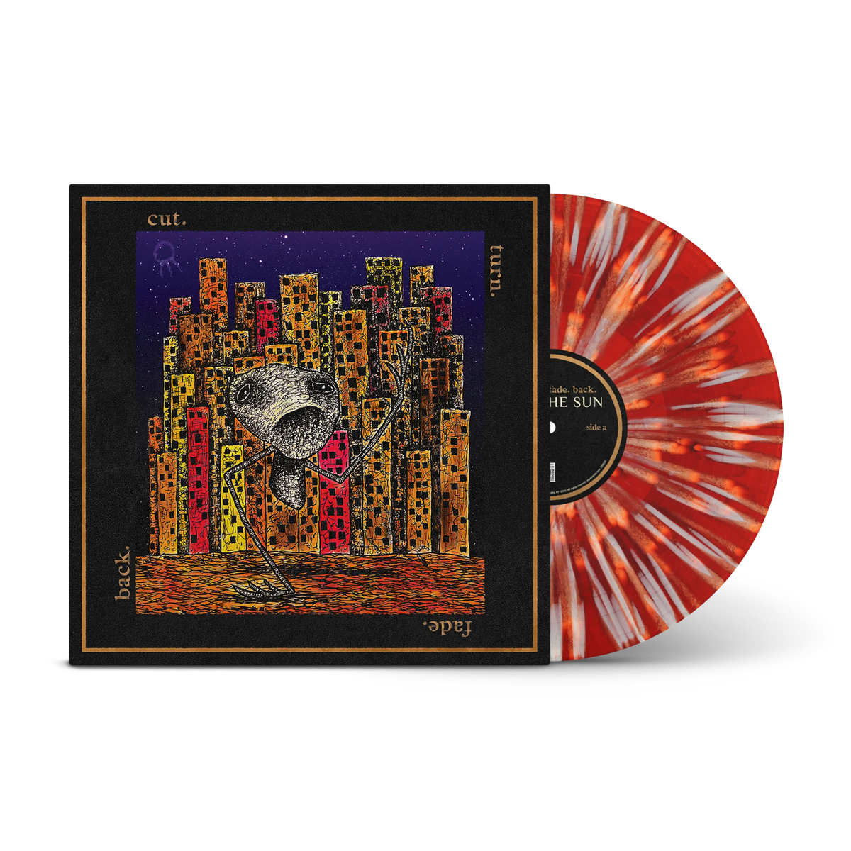 cut. turn. fade. back Red, Black, Dahlia Insomnia LP