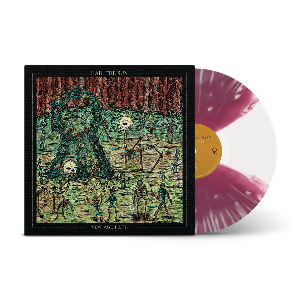 New Age Filth Burgundy & White Butterfly LP