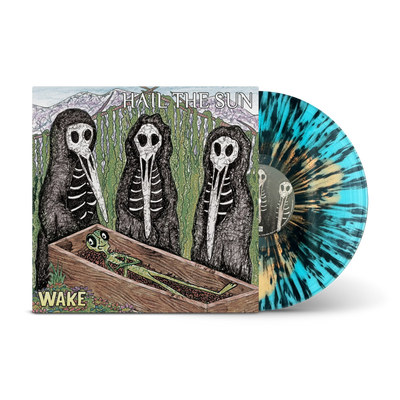 Wake Orange & Blue A Side / B Side with Black Splatter LP