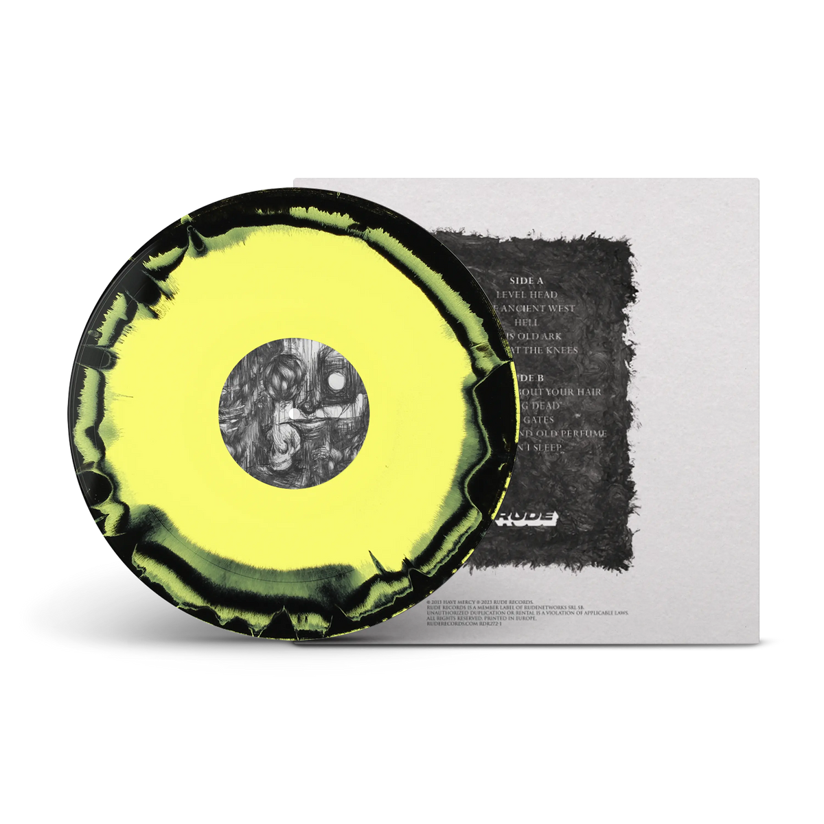 The Earth Pushed Back Yellow & Black Sunburst LP