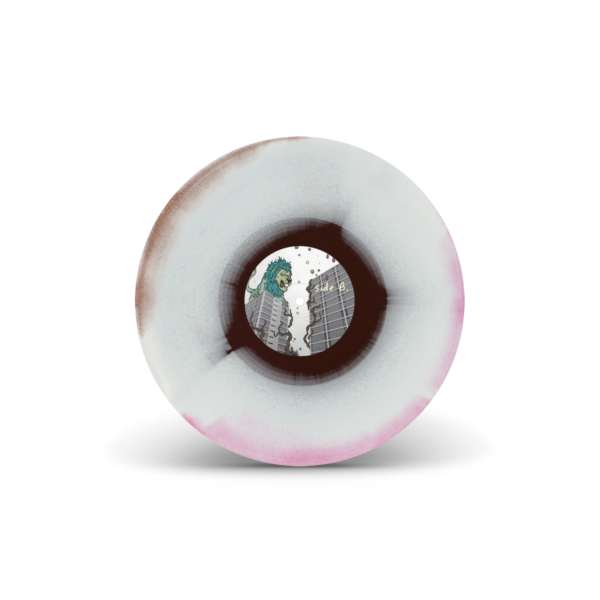 GNV FLA Hot Pink, White & Brown Tri-Coloured A/B Side LP (Forever Version)