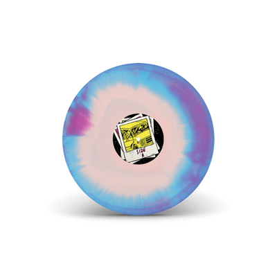 Goodbye Blue And White Baby Pink, Blue & Purple Tri-Coloured A/B Side LP