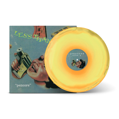 Pezcore Orange, Sunshine & Black Ice Tri-Coloured LP w/ Slipmat