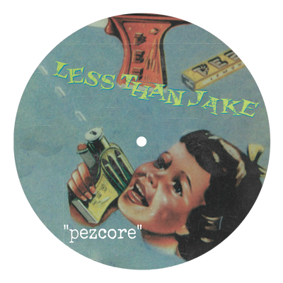 Pezcore Orange, Sunshine & Black Ice Tri-Coloured LP w/ Slipmat