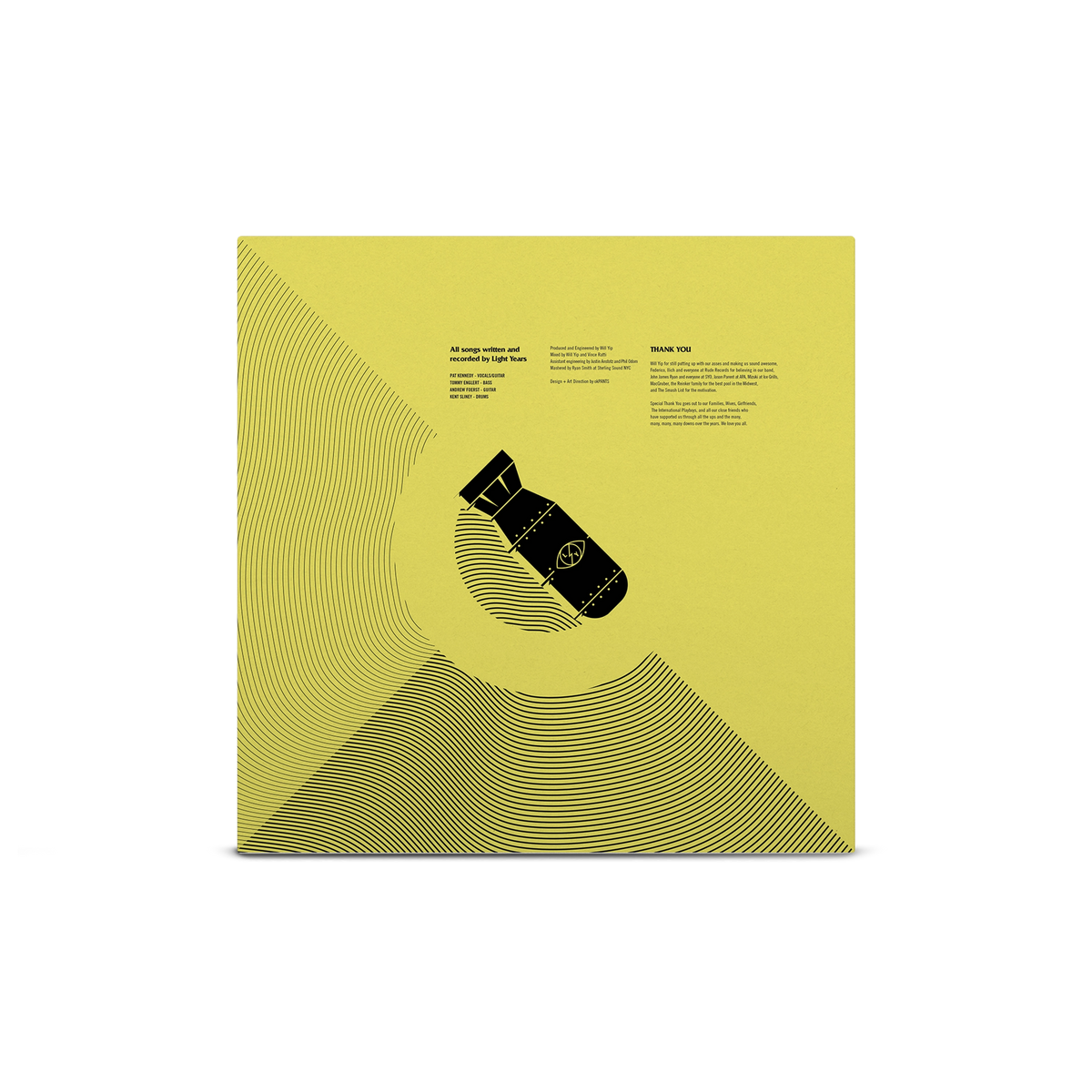 Afterlife Yellow with Black Splatter LP