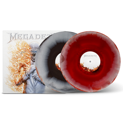 Megadeth Black Ice, Bone & Red Tri-Coloured Double LP
