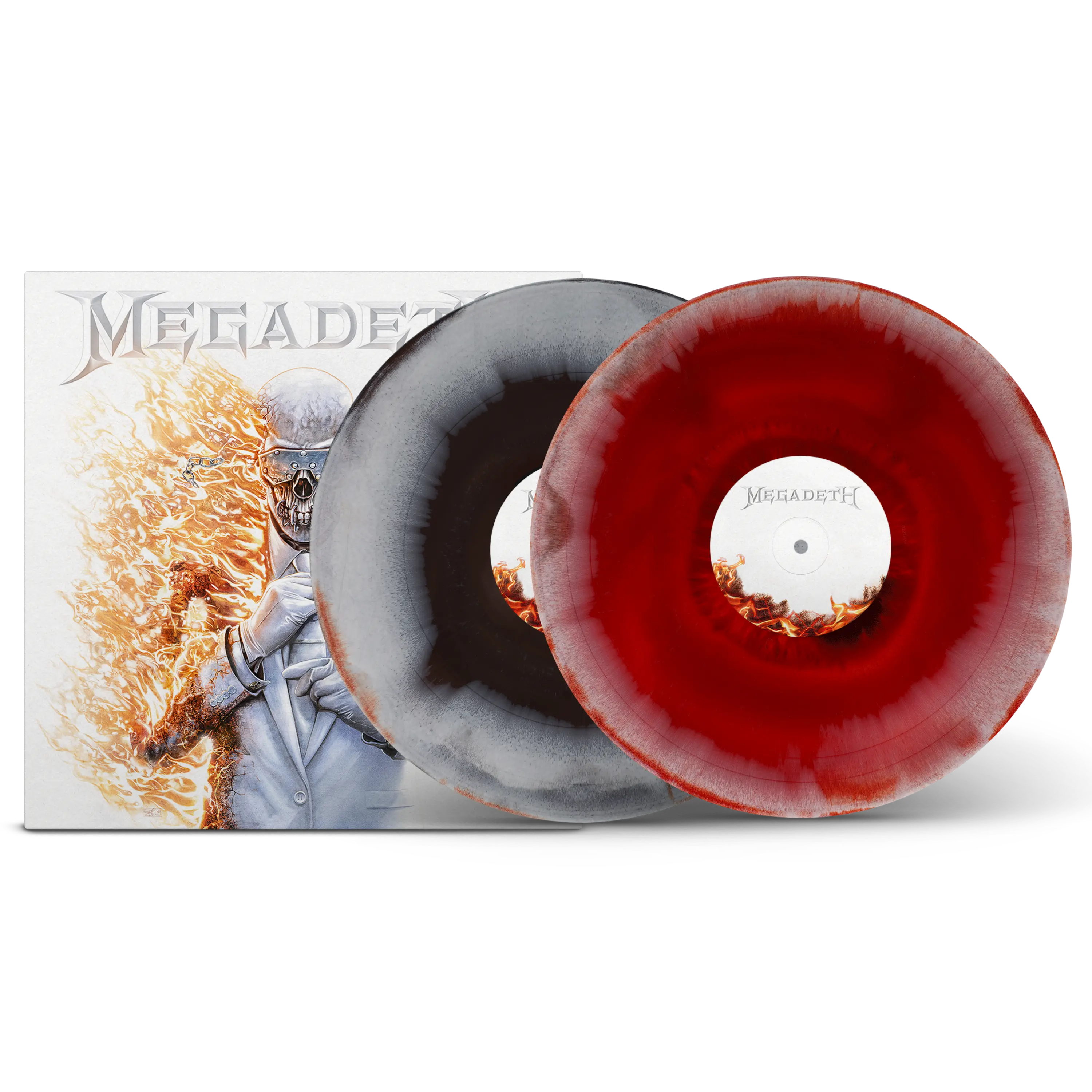 Megadeth Black Ice, Bone & Red Tri-Coloured Double LP – Rude
