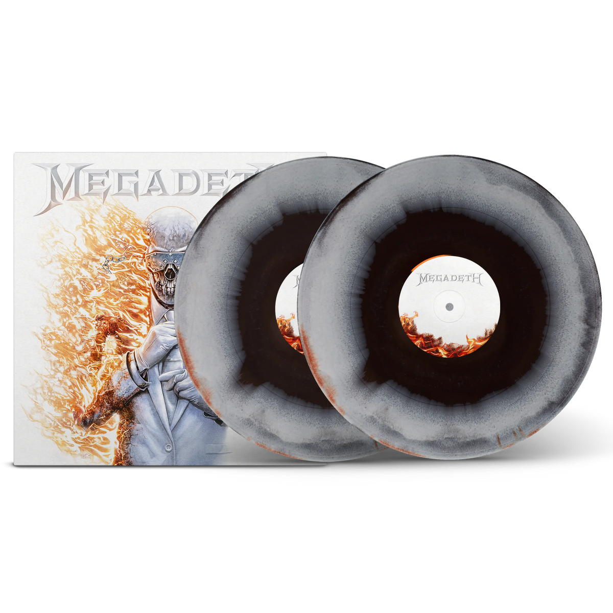 Megadeth Black Ice, Bone & Red Tri-Coloured Double LP