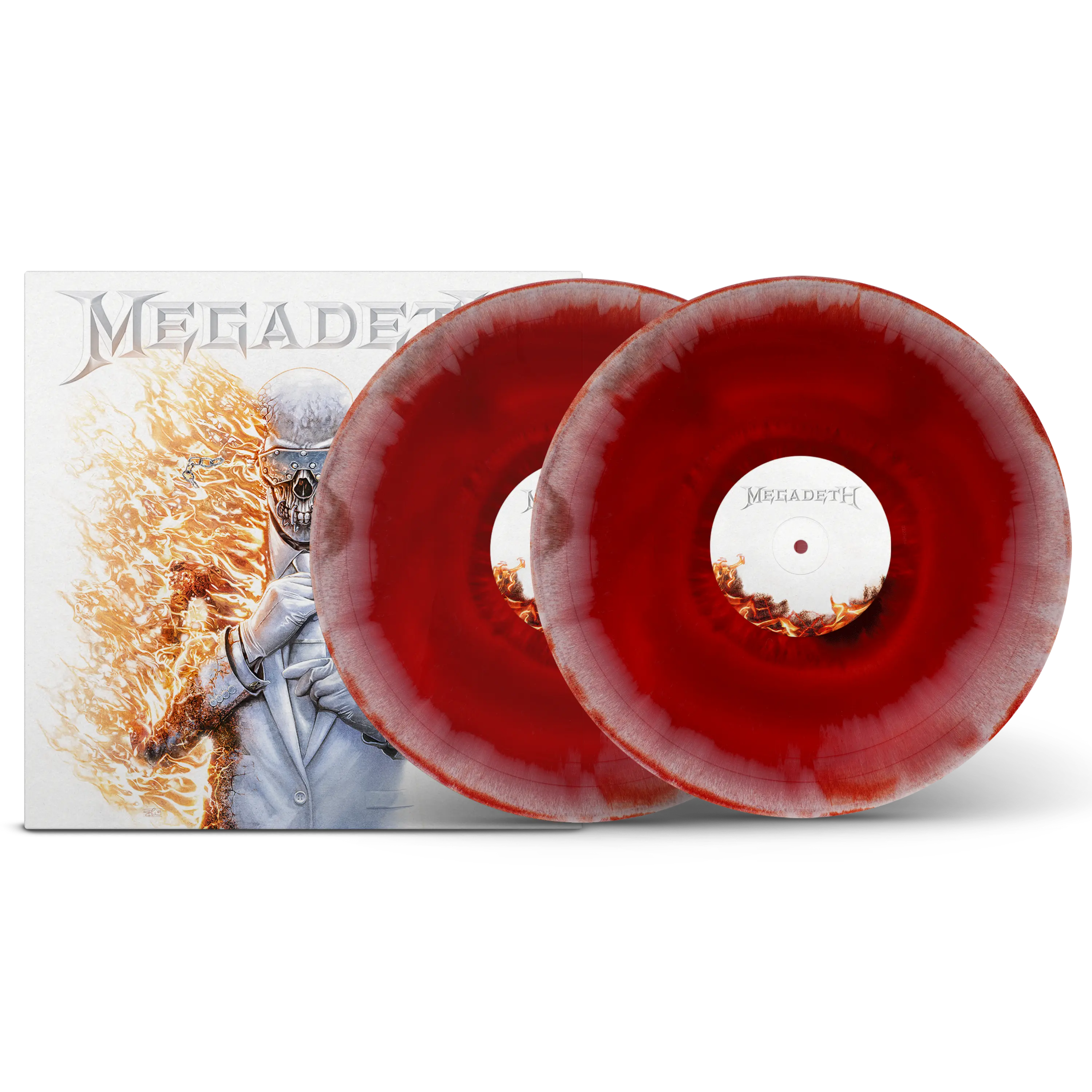 Megadeth Black Ice, Bone & Red Tri-Coloured Double LP – Rude