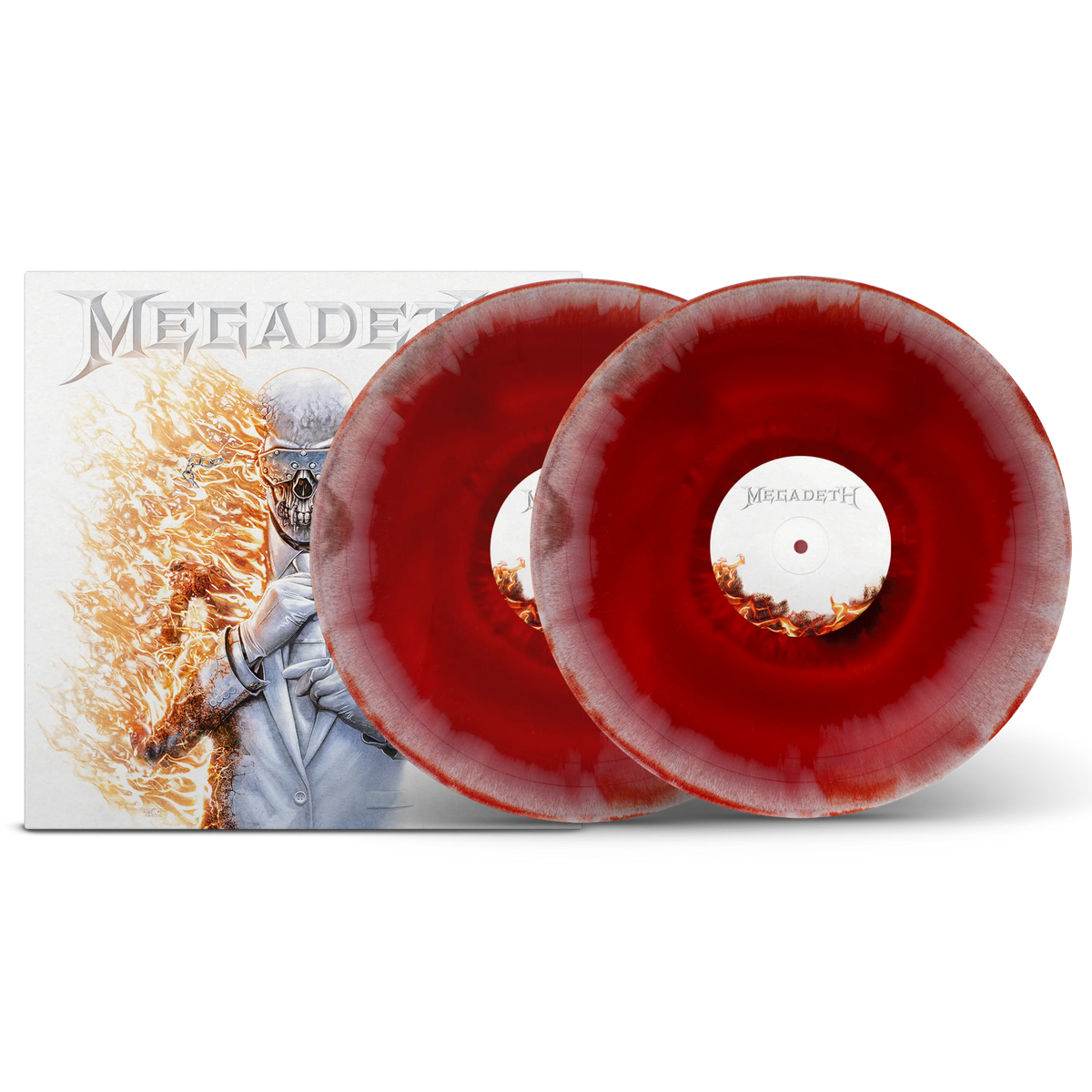 Megadeth Black Ice, Bone & Red Tri-Coloured Double LP