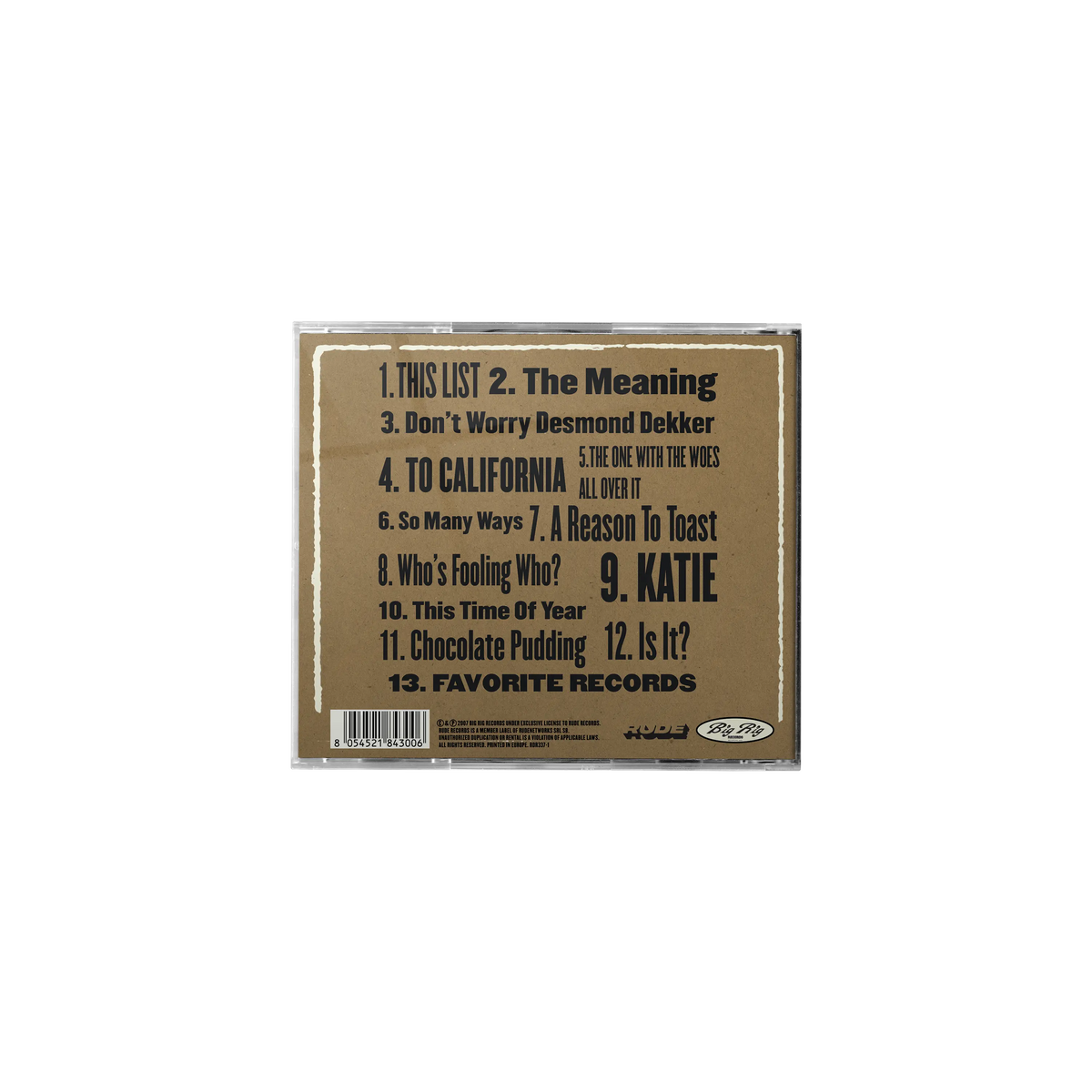 Medium Rare Jewel Case CD