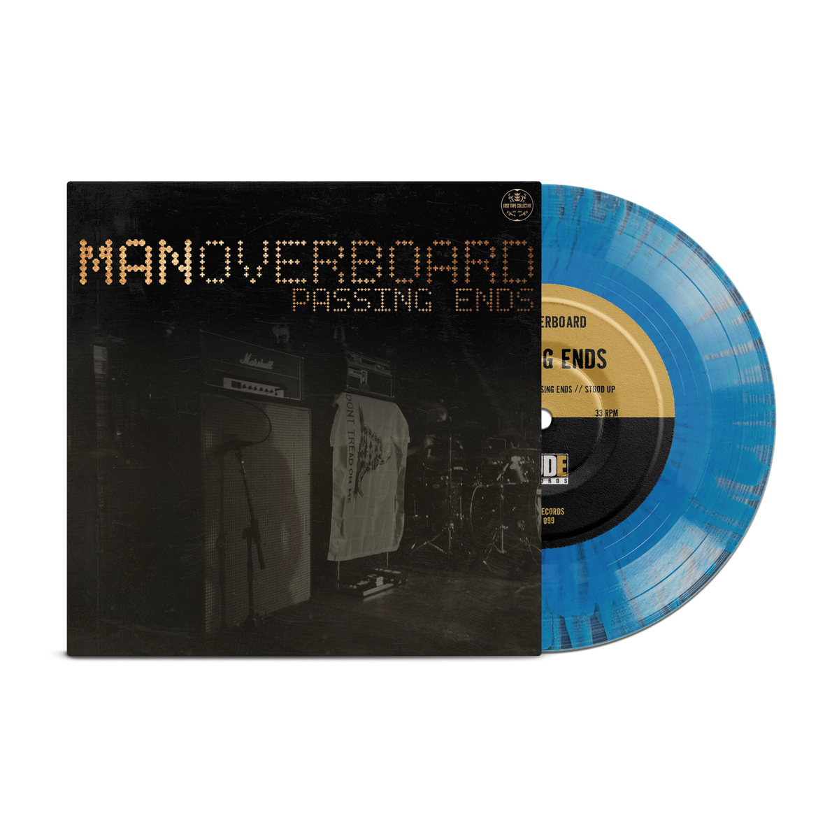 Passing Ends Clear with Blue Splatter 7" LP
