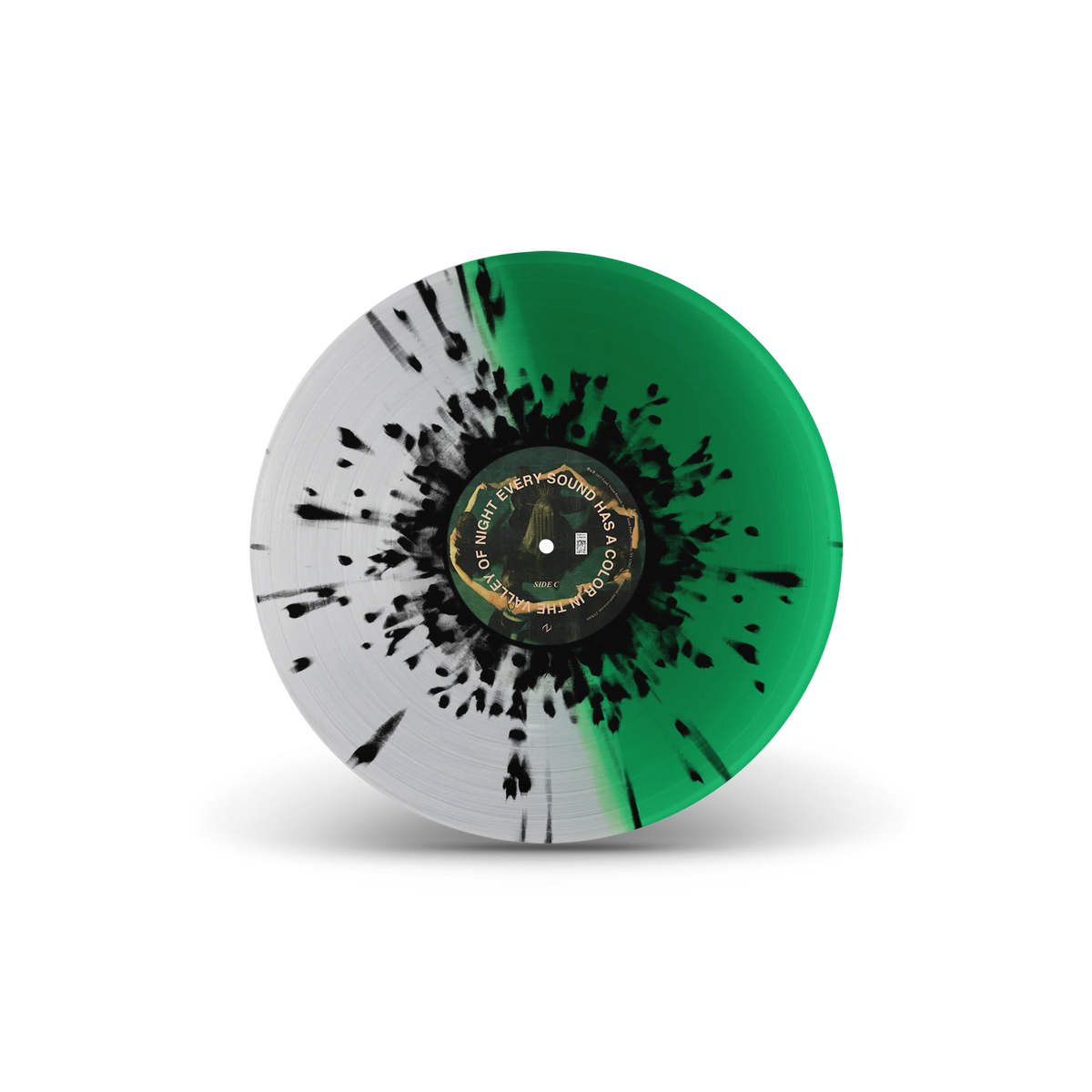 Every Sound Has A Color In The Valley Of Night Half Clear Half Green with Black Splatter Double LP