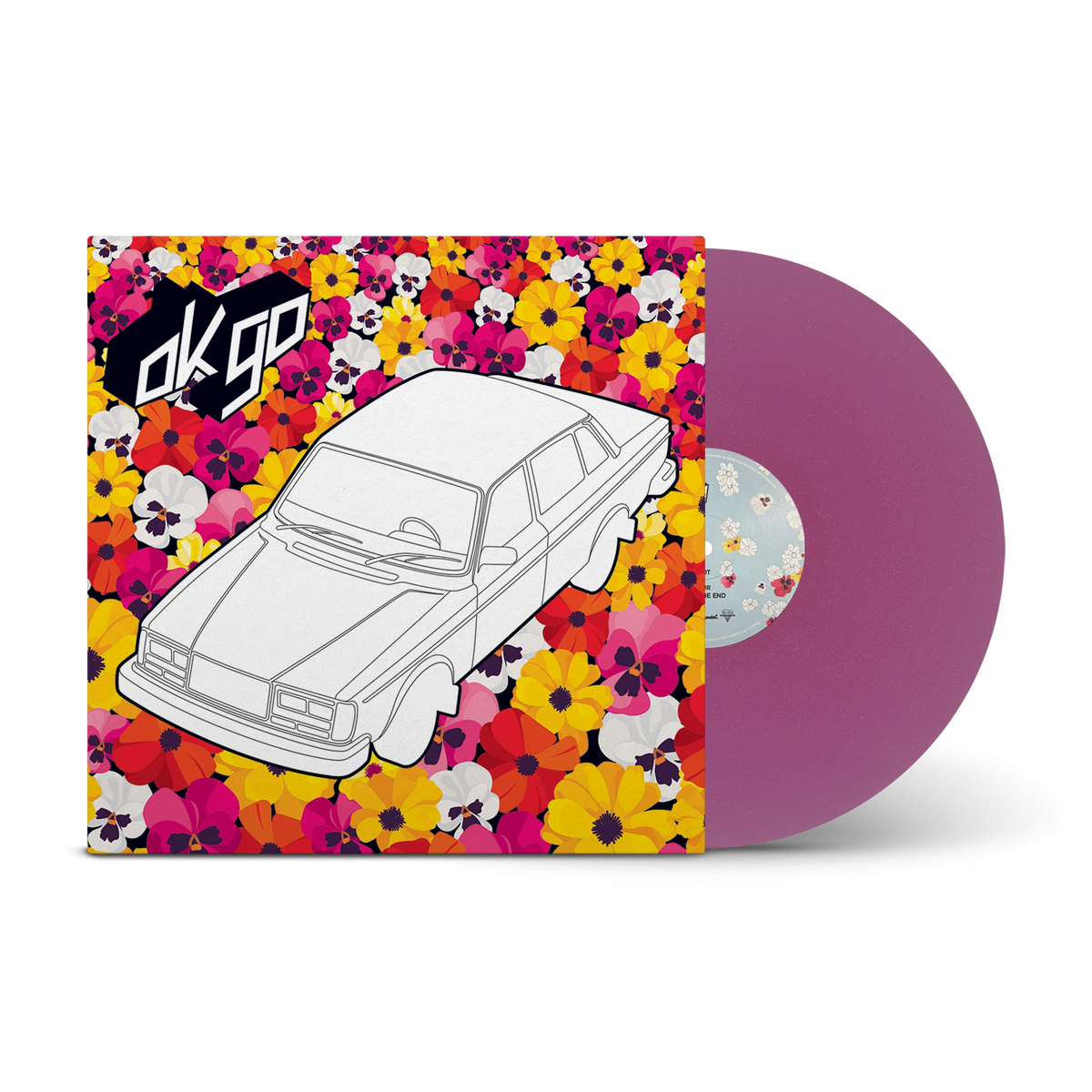 OK Go Neon Pink Glitter LP