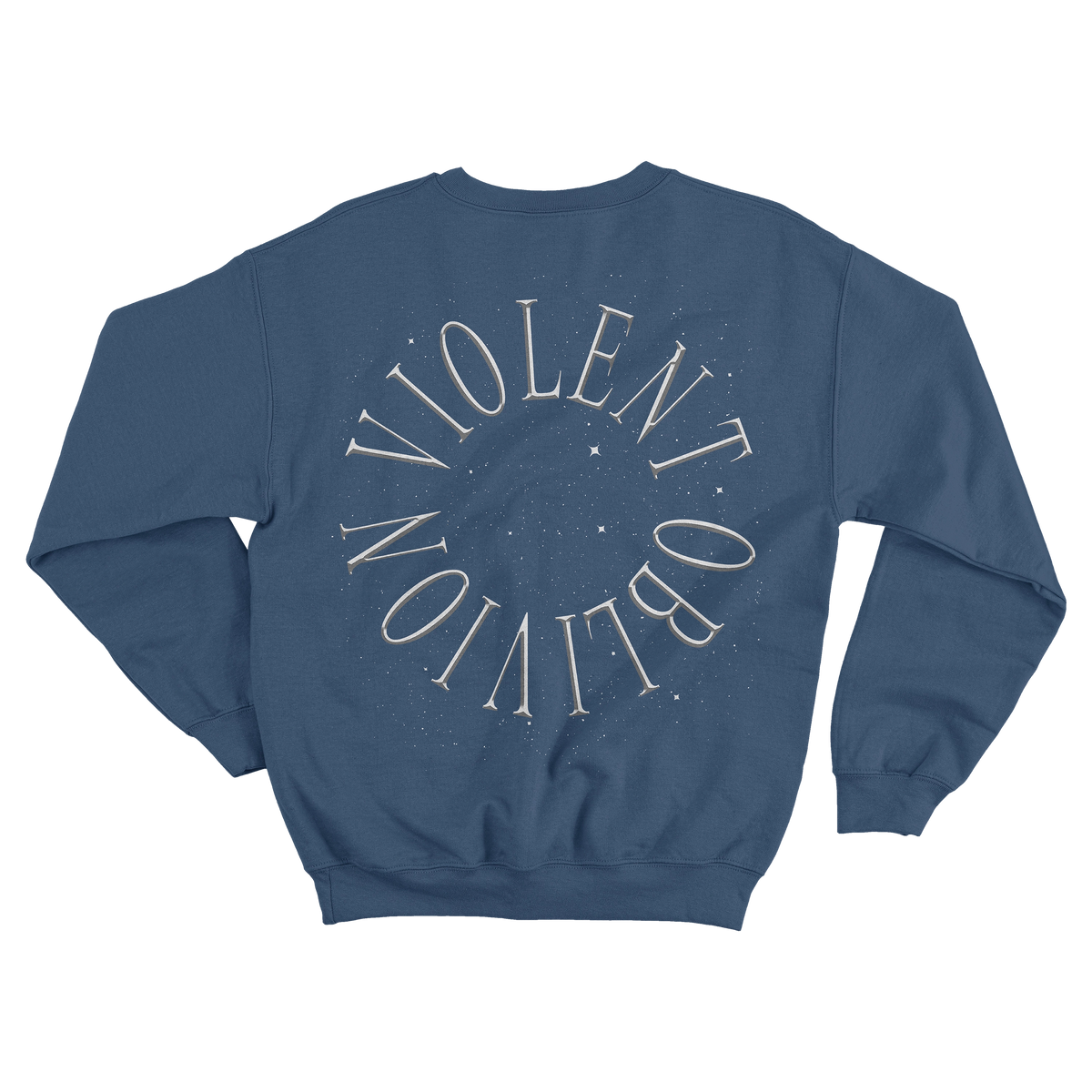 Violent Oblivion Light Blue Crewneck
