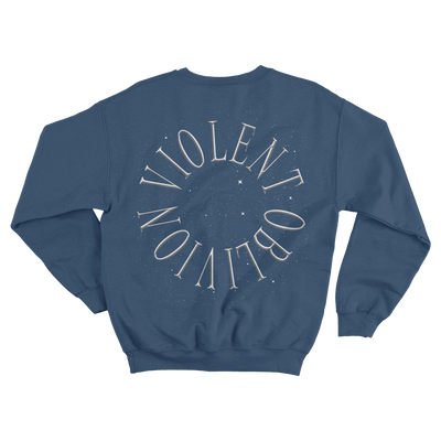 Violent Oblivion Light Blue Crewneck