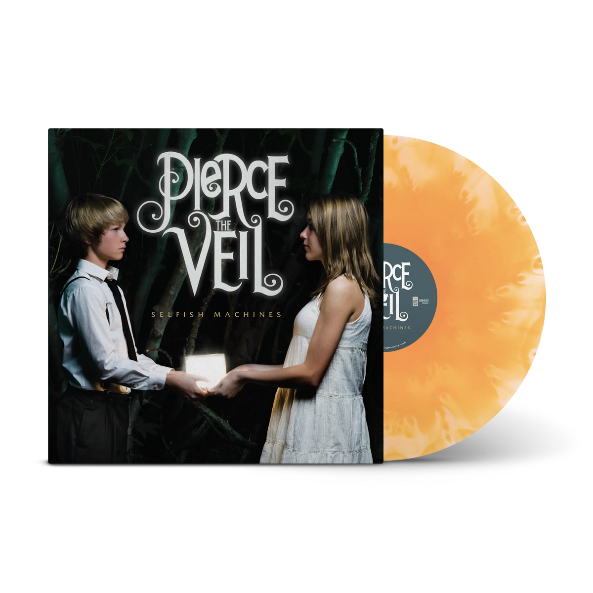 Selfish Machines Ultra Clear & Neon Orange Cloudy LP
