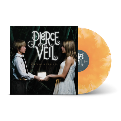 Selfish Machines Ultra Clear & Neon Orange Cloudy LP