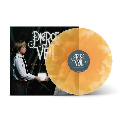 Selfish Machines Ultra Clear & Neon Orange Cloudy LP